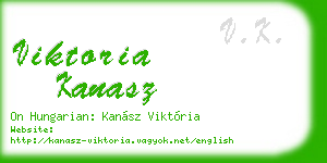 viktoria kanasz business card